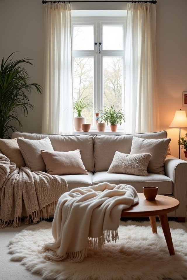 cozy layered textile retreat