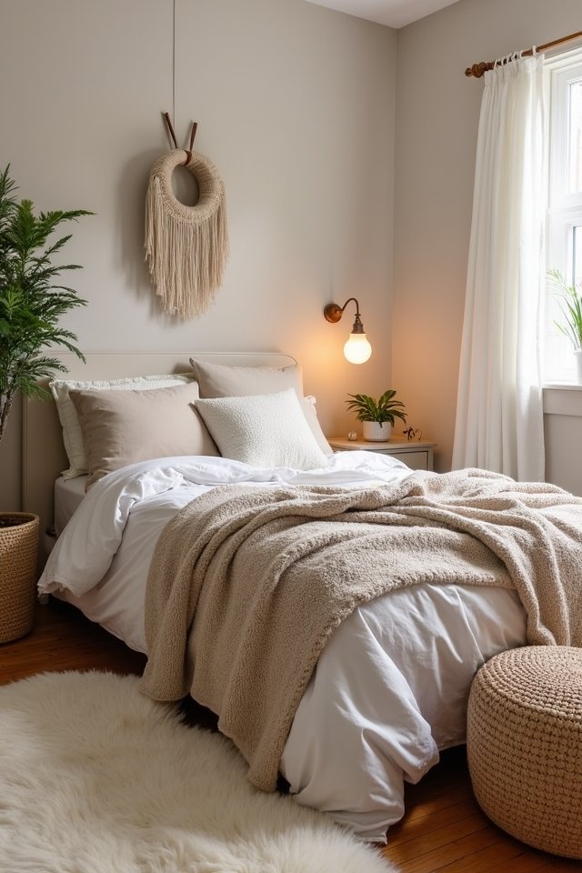 cozy layered texture retreat