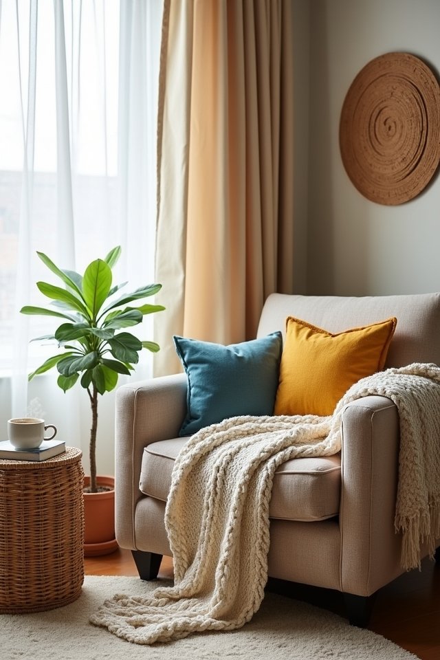 cozy layered textured nook