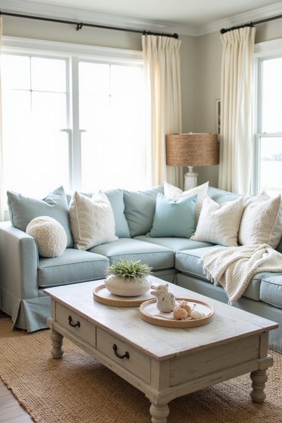 cozy layered textures decor