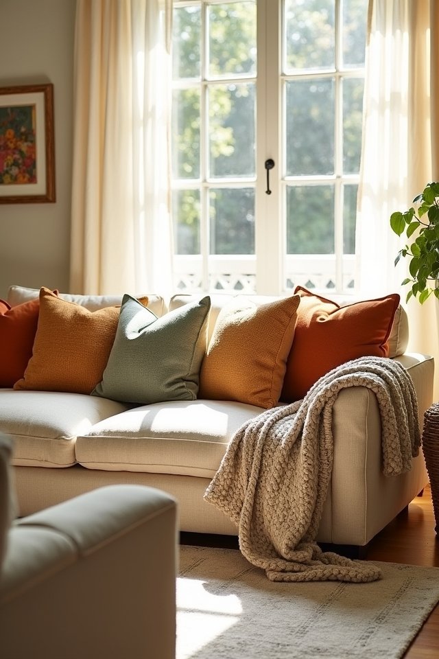cozy layers of textiles