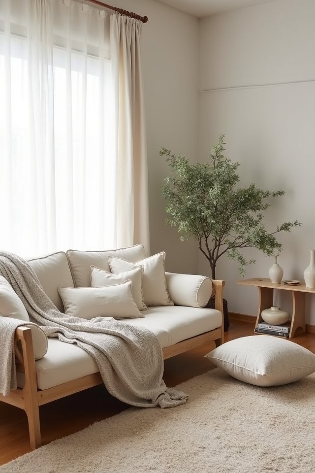 cozy layers of textiles
