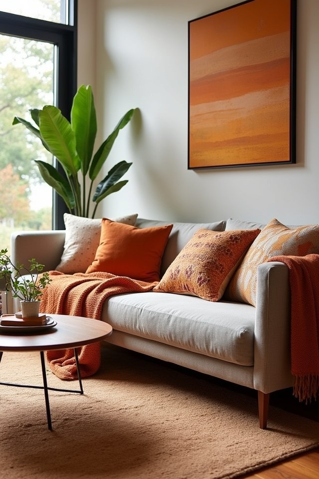 cozy layers with textiles