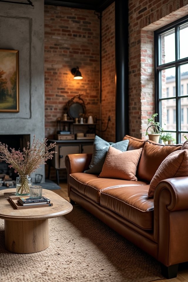 cozy leather fabric combination styles