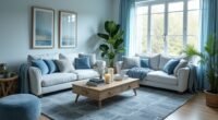 cozy light blue retreats