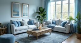 cozy light blue retreats