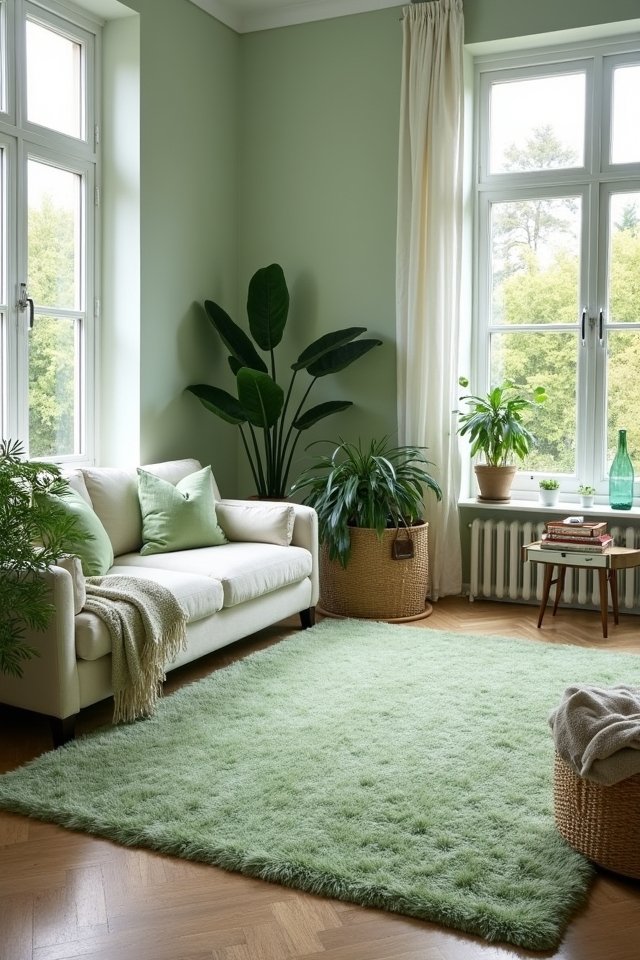 cozy light green comfort