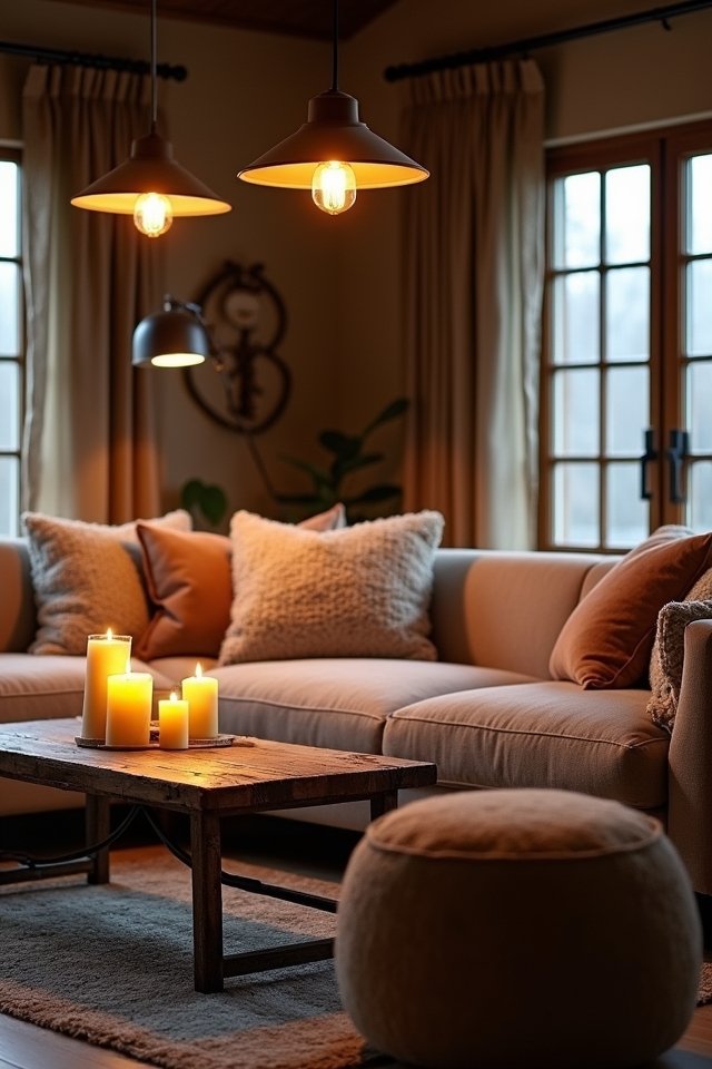 cozy lighting creates ambiance