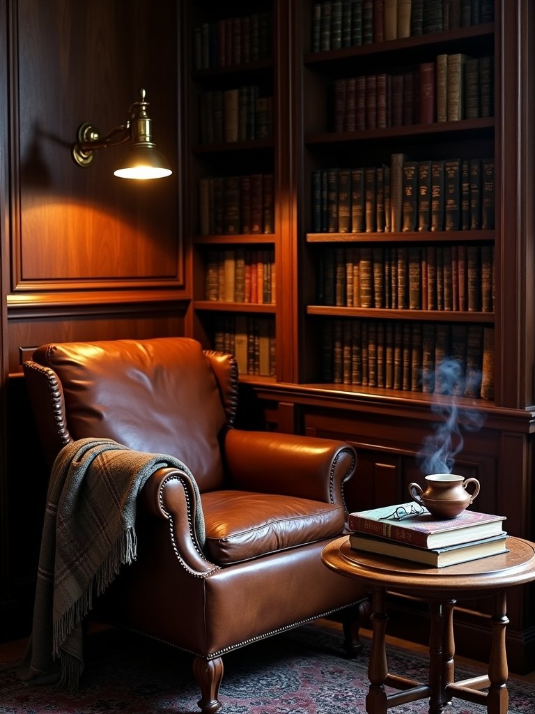 cozy literary escape corner