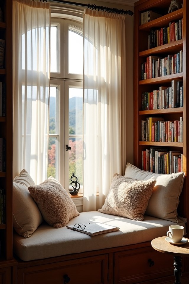 cozy literary escape nook