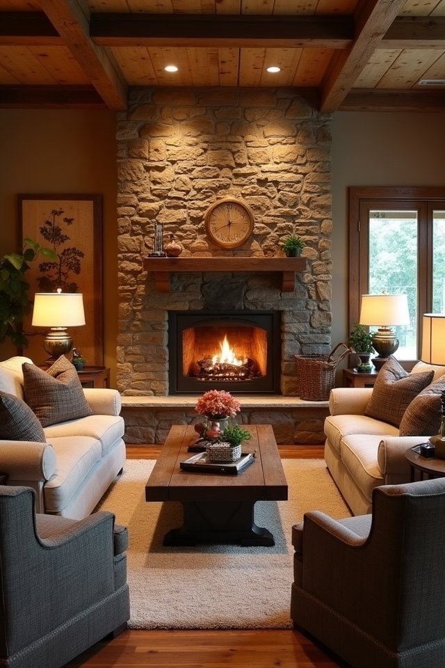 cozy living room layout