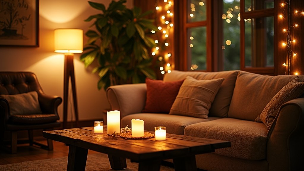 cozy living room lighting ideas