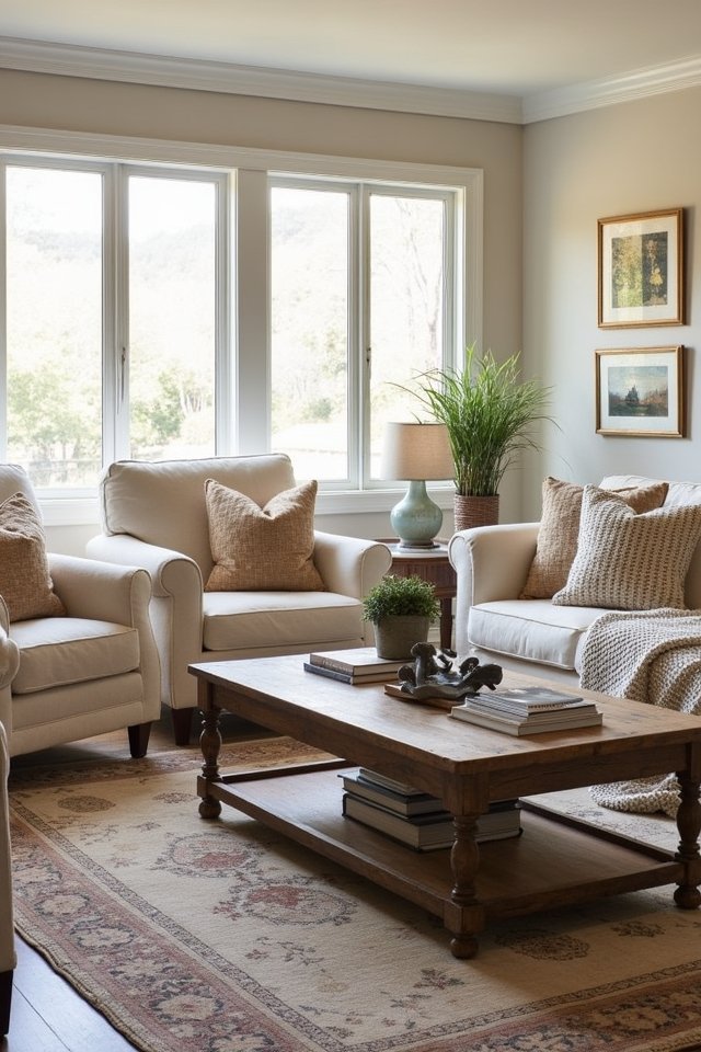 cozy living room seating