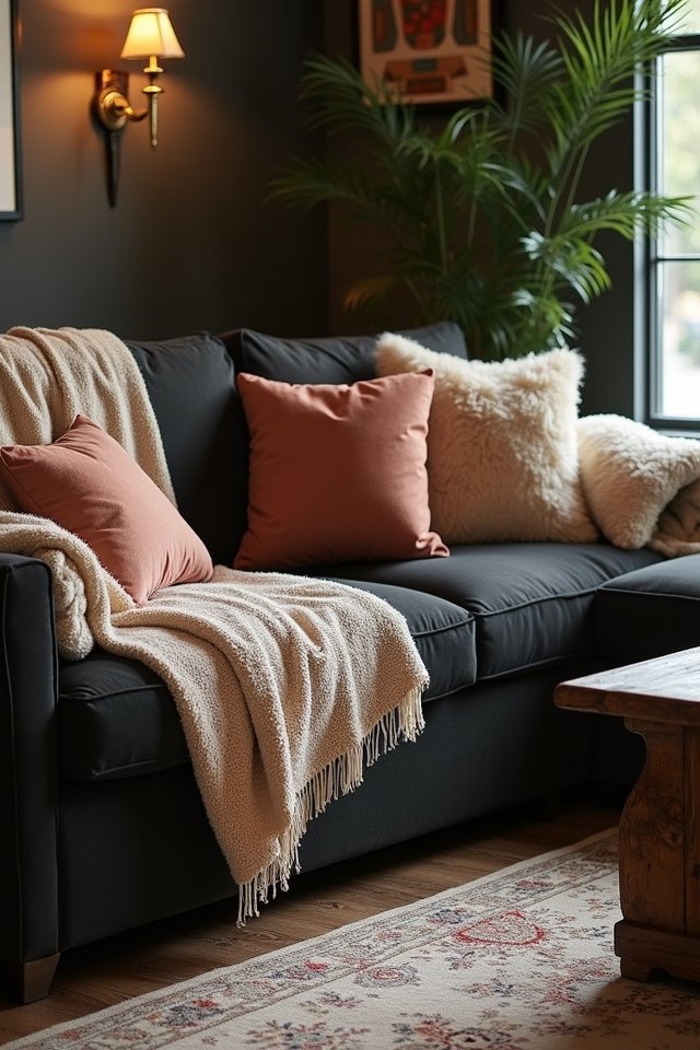 cozy living room transformation