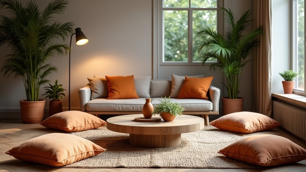 cozy lounge floor seating