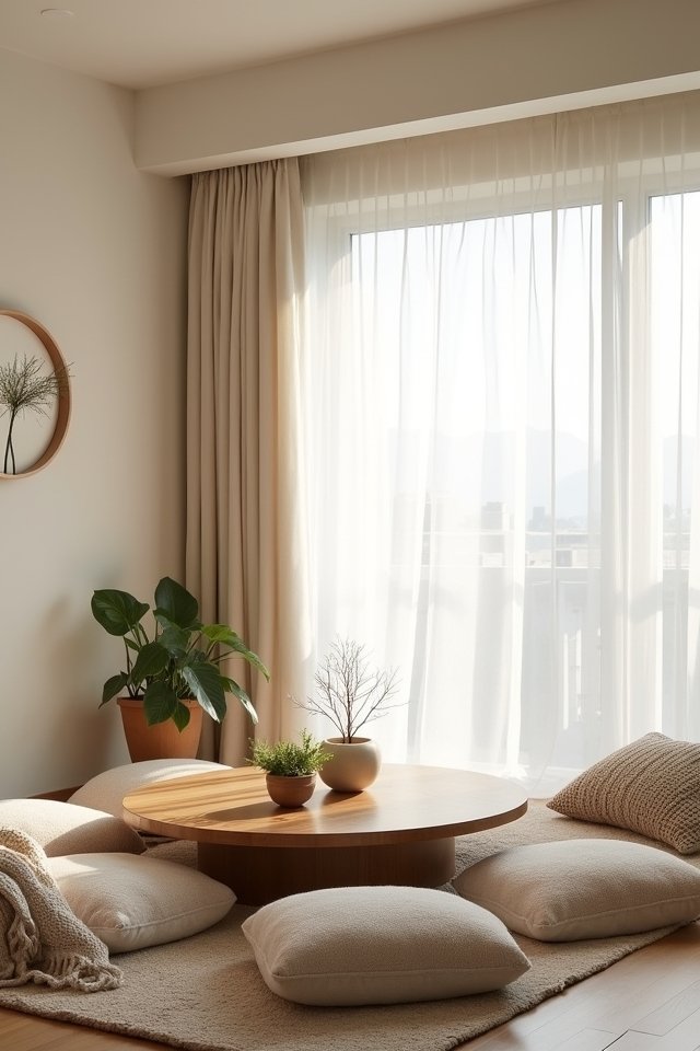 cozy low seating arrangements