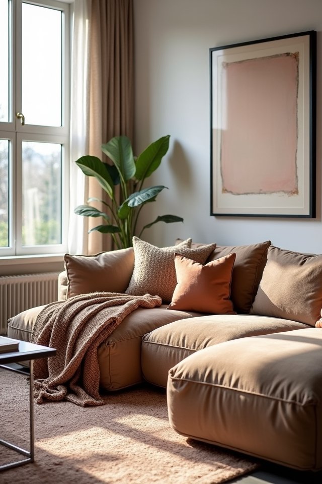cozy luxury lounge couch