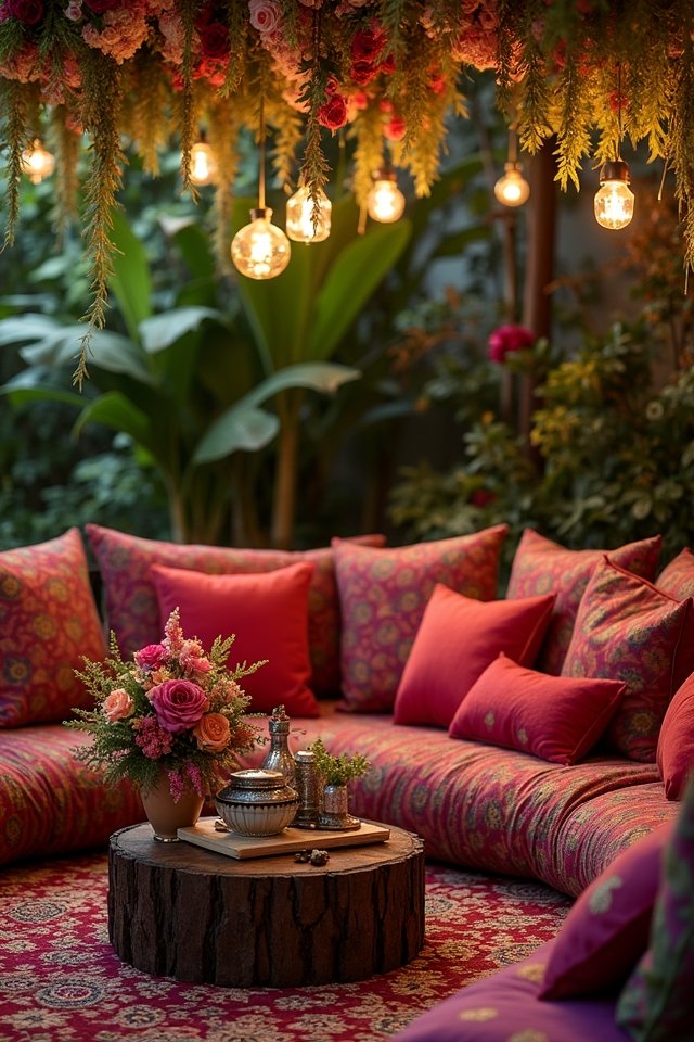 cozy mehendi lounging atmosphere