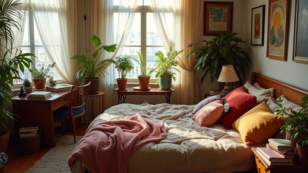 cozy messy bedroom aesthetics