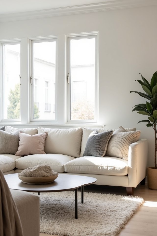 cozy minimalism with monochrome accents