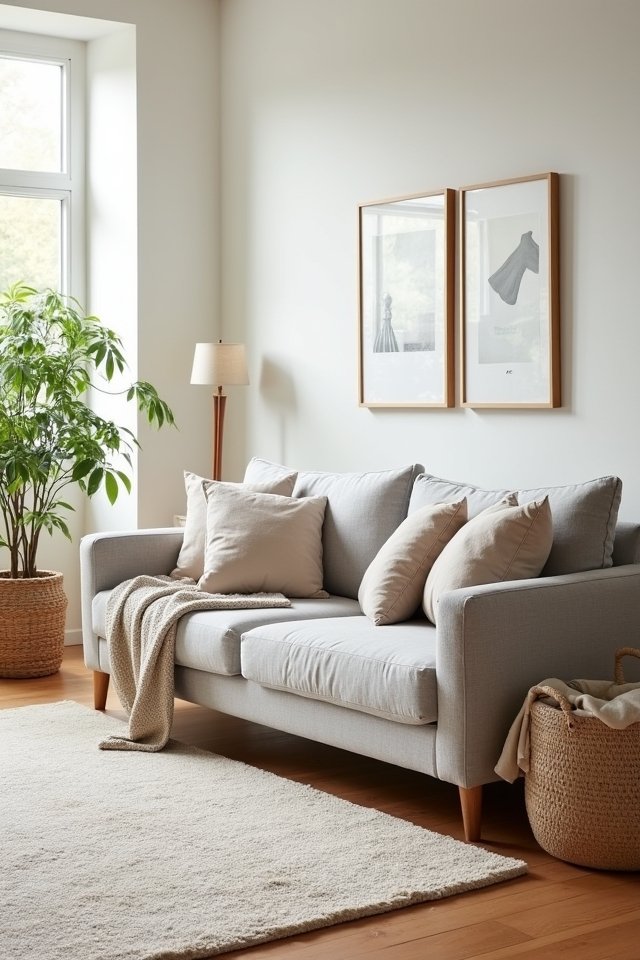 cozy minimalist living room