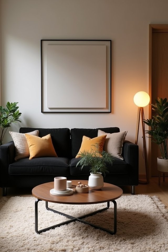 cozy minimalist living room