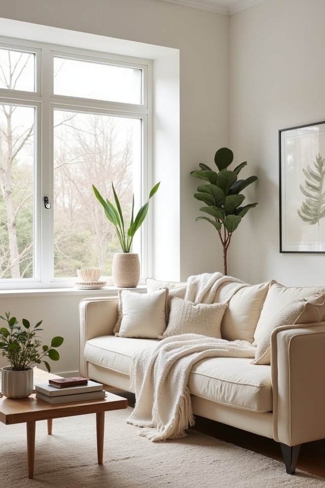 cozy minimalist living room