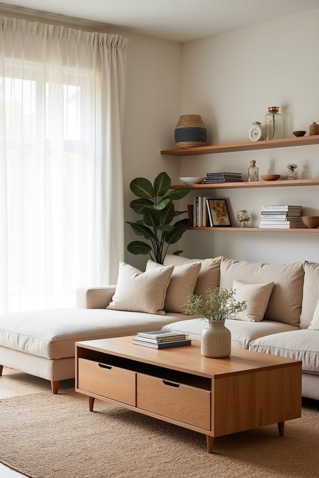 cozy minimalist storage solutions