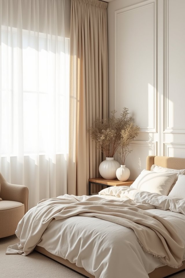 cozy minimalist white oasis