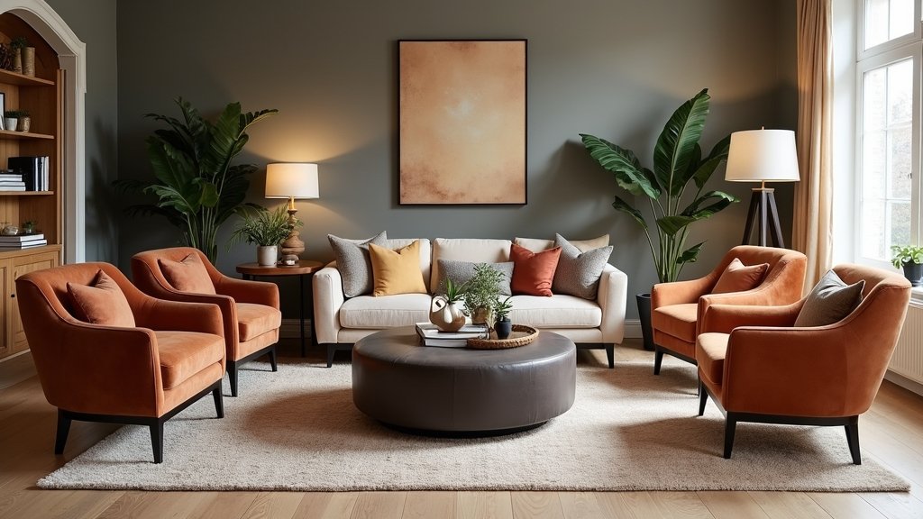 cozy modern living room chairs