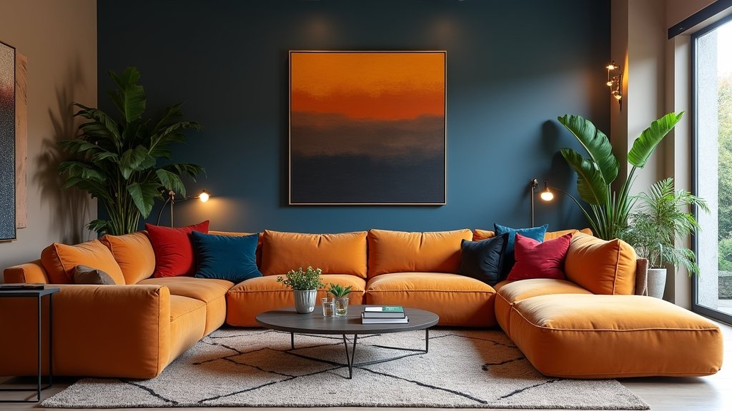 cozy modern living room colors