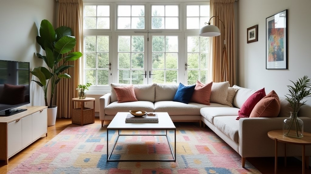 cozy modern living room rugs
