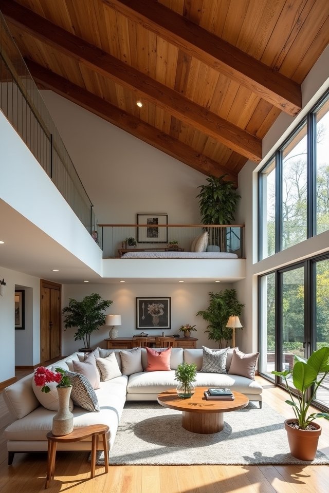 cozy multi functional loft space