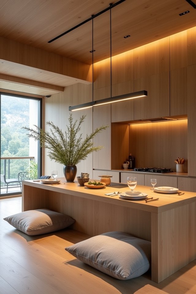 cozy multifunctional kitchen seating