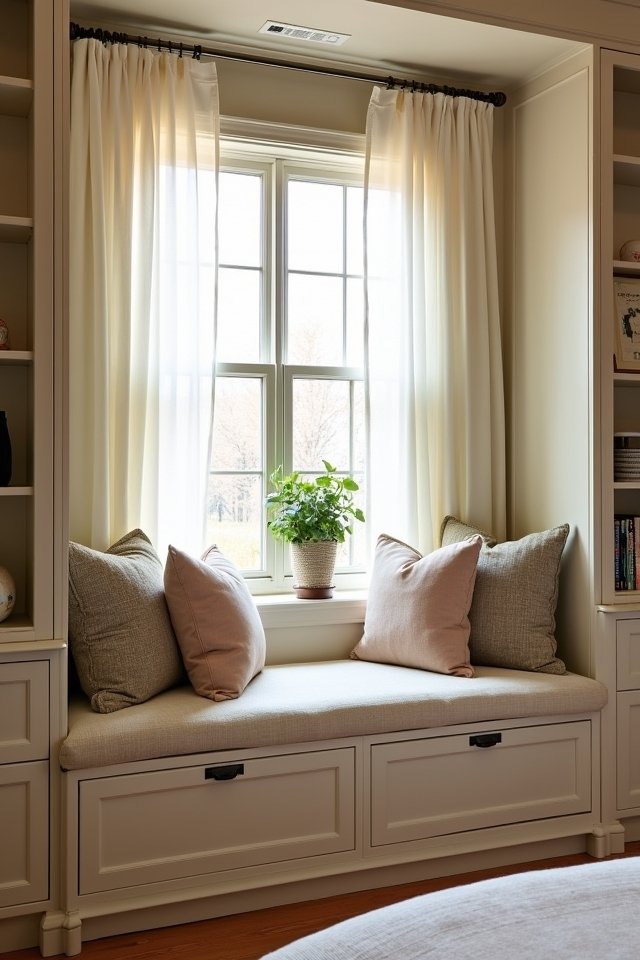 cozy multifunctional window seat