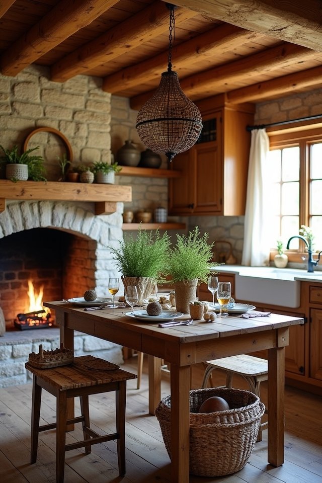 cozy natural kitchen elements