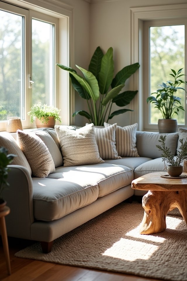 cozy natural living room