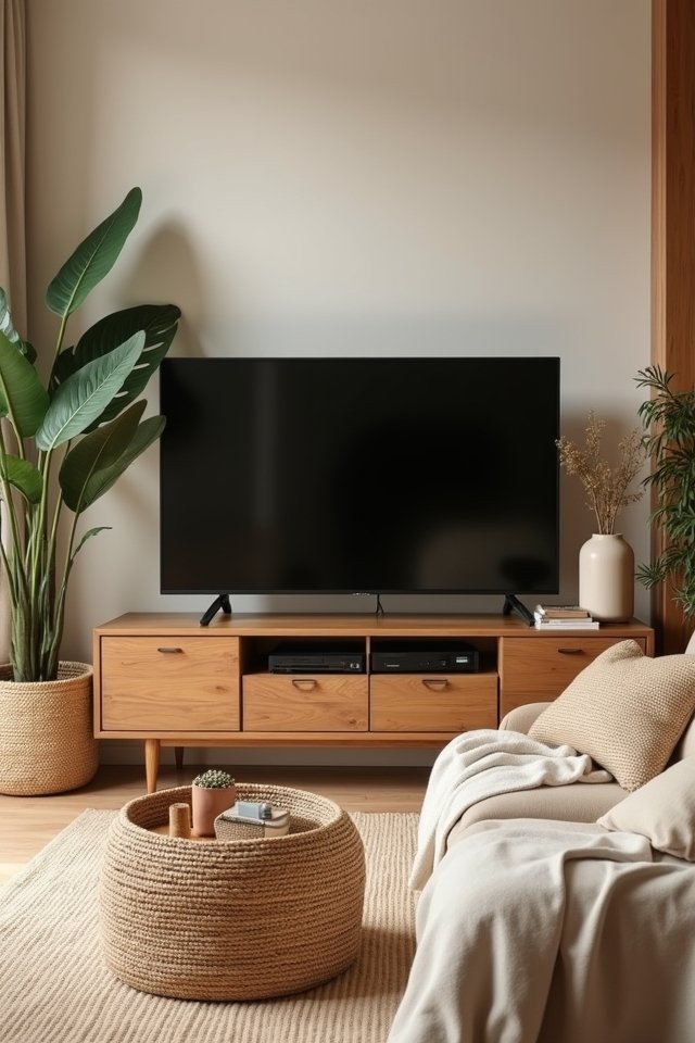 cozy natural materials decor