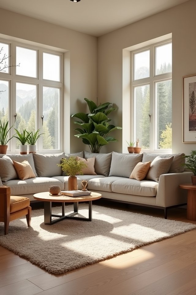 cozy natural wood aesthetics