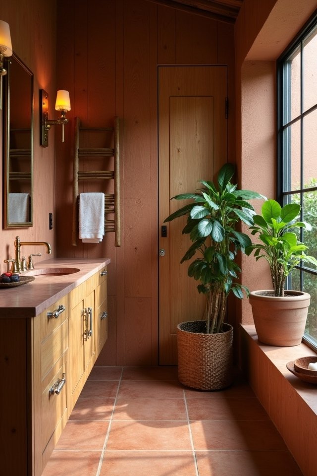 cozy natural wood elements