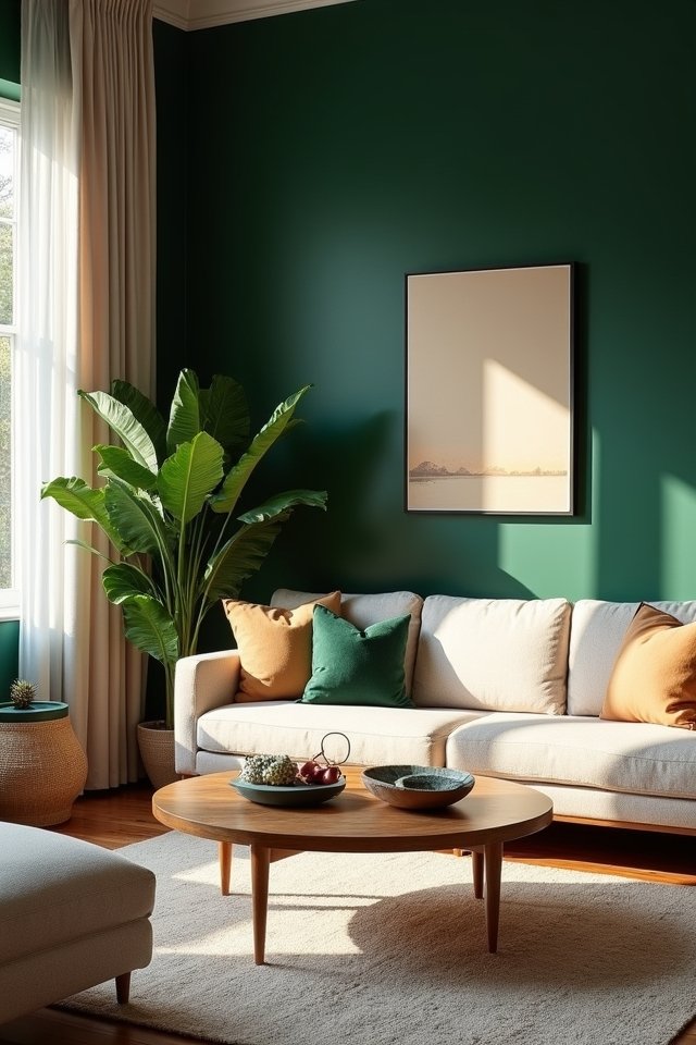 cozy nature inspired living space