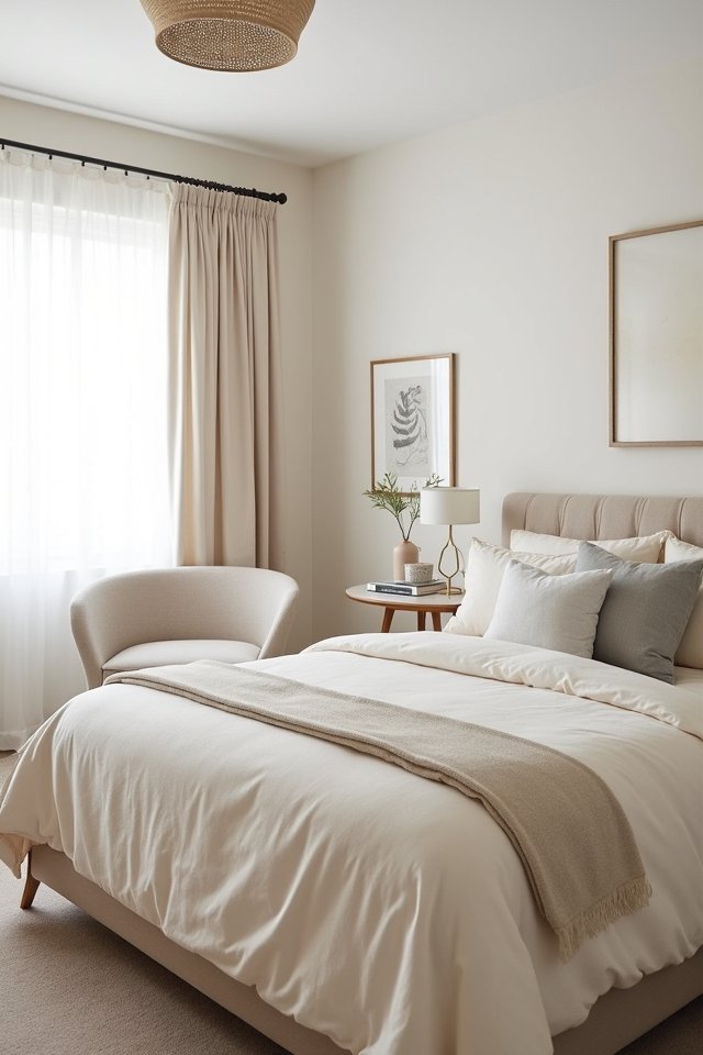 cozy neutral bedroom aesthetics