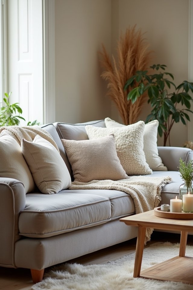 cozy neutrals with textures