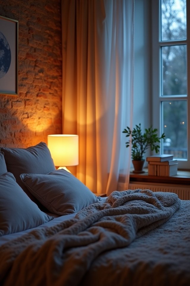 cozy nighttime relaxation space