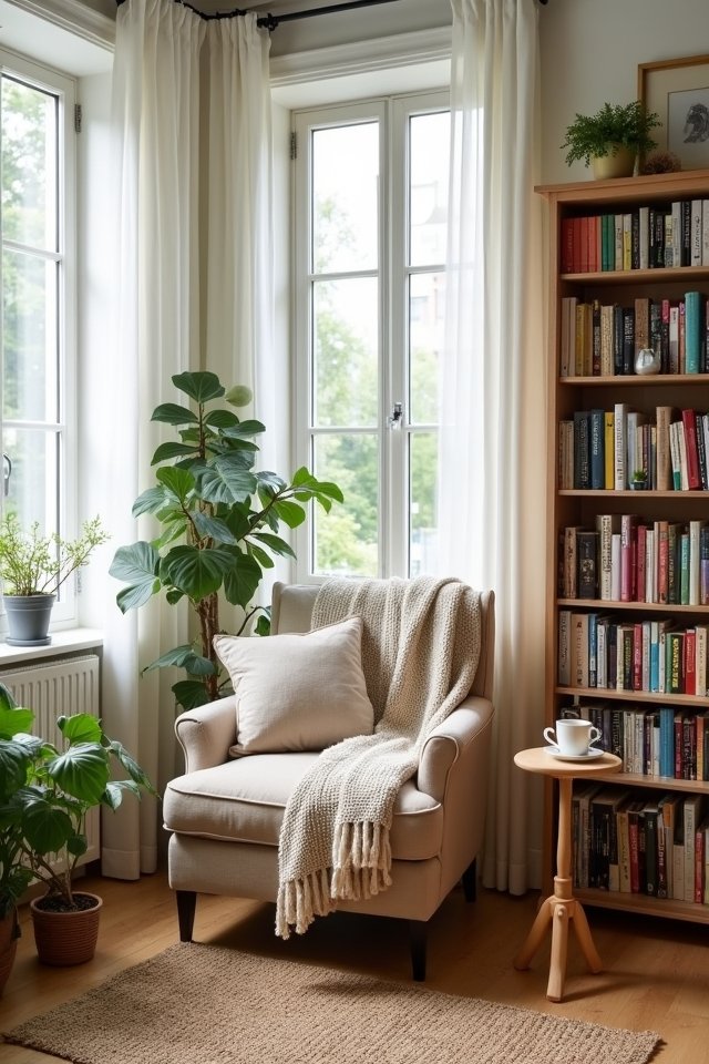 cozy nook for reading