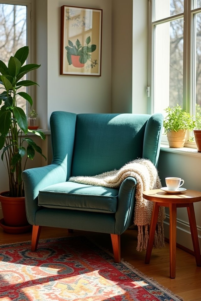 cozy nook with books