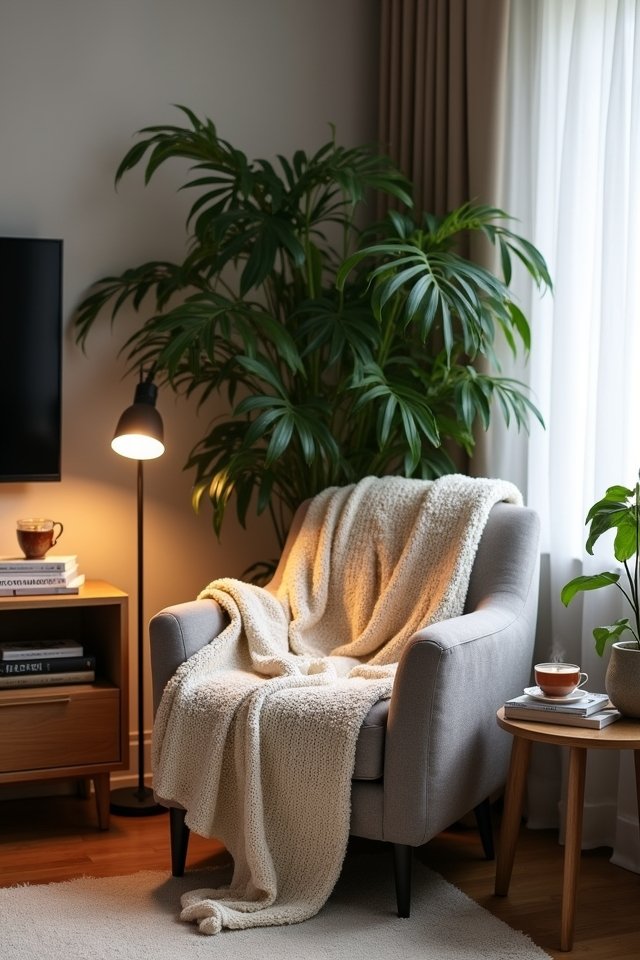 cozy nook with books