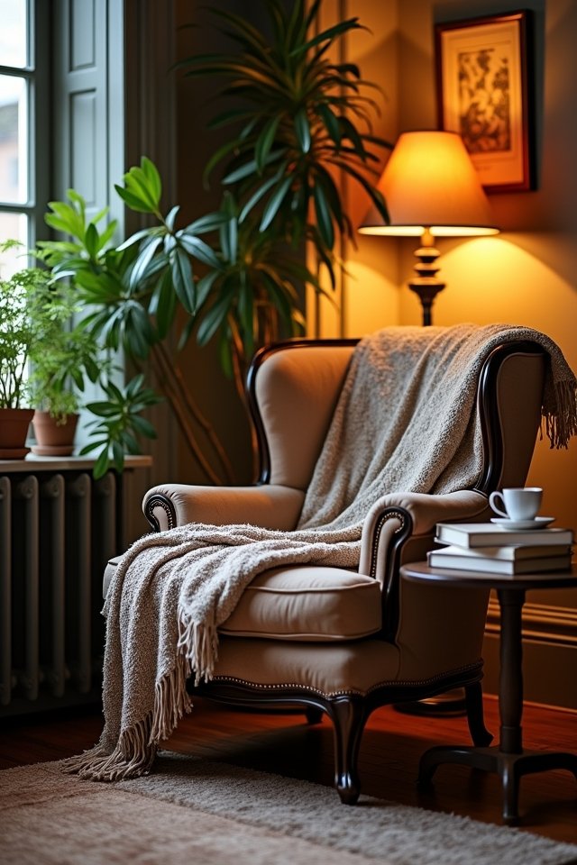 cozy nook with books