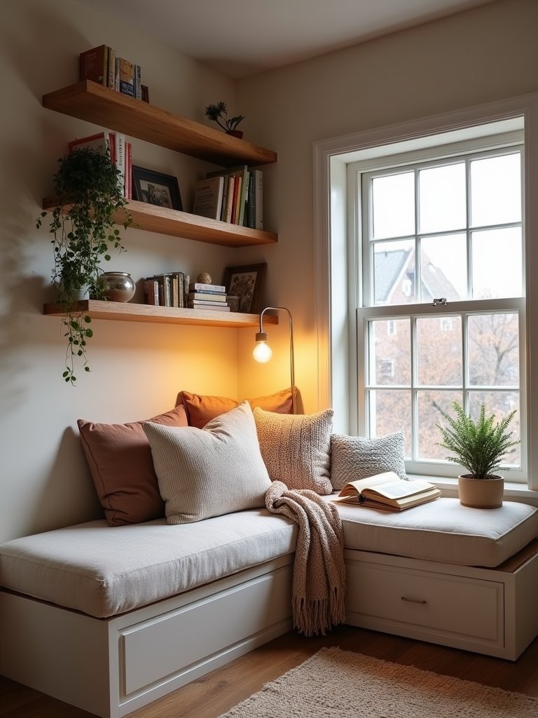 cozy nook with books