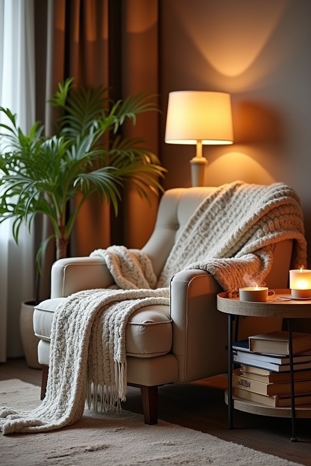 cozy nook with essentials